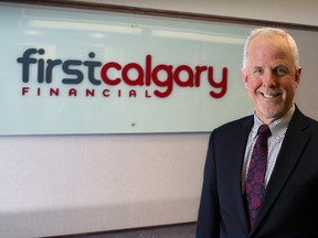 Paul Kelly, president and chief executive of First Calgary Financial at the institution's offices.