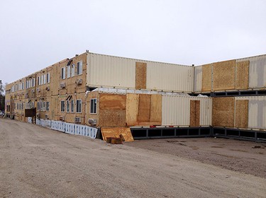 Ladacor's Days Inn project in Sioux Lookout, Ont., is pictured while under construction.