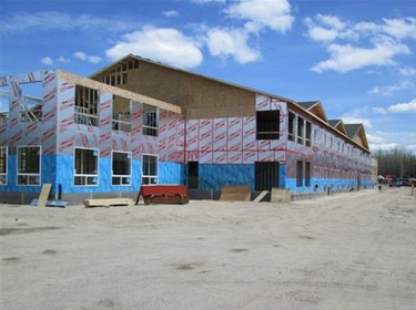 Ladacor's Days Inn project in Sioux Lookout, Ont., is pictured while under construction.