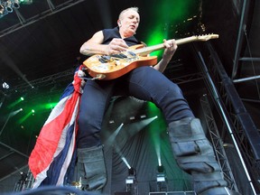 Def Leppard's Phil Collen at the Stampede Round Up at Fort Calgary in July 2013.