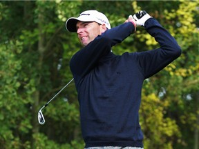 Calgary's Wes Heffernan competes in the Alberta Open at Carnmoney.