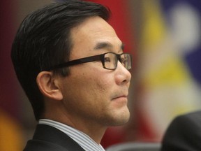 Calgary city councillor Sean Chu, pictured in council chambers in November 2013.