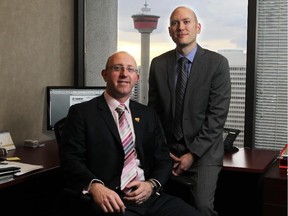 Alun Spackman, left, and Ian Yule are partners at Red Recruitment.