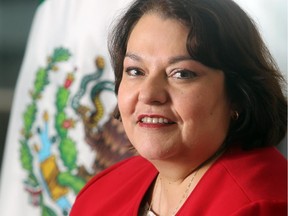 Cecilia Villanueva Bracho, the Mexican consul general for Alberta and Saskatchewan, is pictured in her Calgary office.