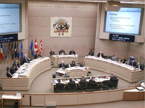 City council chambers.