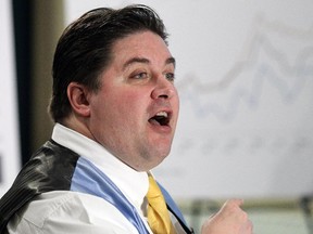 Liberal MLA Kent Hehr at a press conference at McDougall Centre in Calgary, Alberta Tuesday, February 19, 2013.