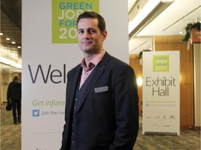 Michael Kerford, Eco Canada President and CEO, was photographed during the Green Jobs Forum 2014 at the Telus Convention Centre on December 3, 2014.