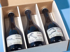 Big Rock recently released a limited-edition gift box featuring three beers aged in bourbon, cognac and sherry barrels. The gift sets are selling fast, but brewmaster Paul Gautreau said Big Rock will be releasing more barrel-aged beers.