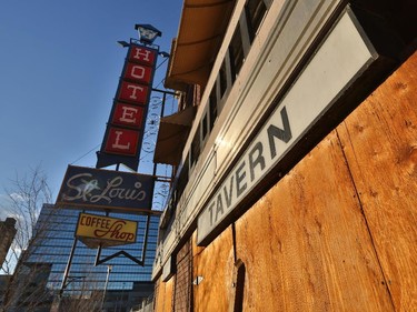 The old St Louis Hotel in Calgary's East Village in November 2014.