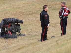 The Alberta Serious Incident Response Team has determined that the actions of RCMP and police that led to this ATV crash on Oct. 19 were justified.
