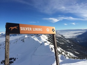 Skiing Crystal Bowl at Kicking Horse Mountain Resort