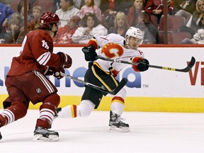 Jiri Hudler is on a four-game scoring streak heading into tonight's game.