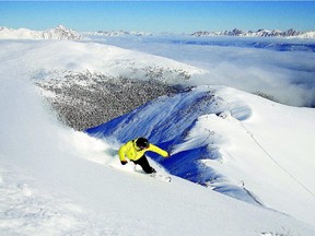 Marmot Basin ski resort.