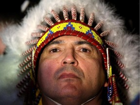 Assembly of First Nations national chief Perry Bellegarde. The Harper government has a poor track record on First Nations issues, says columnist Doug Cuthand.