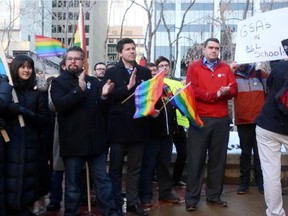 Both the Liberals and NDP  believe Premier Jim Prentice is using concern about infringing on the rights of Catholic schools as an excuse not to act on gay-straight alliances, which has become a hot-button issue in the province.