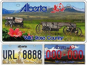 A few of the dozens of proposed licence plate designs that didn't make the cut.