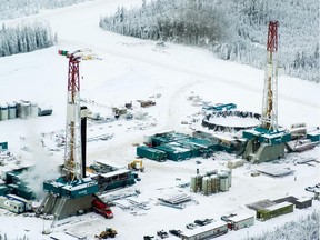 Explorers drill for gas in the Horn River Basin.