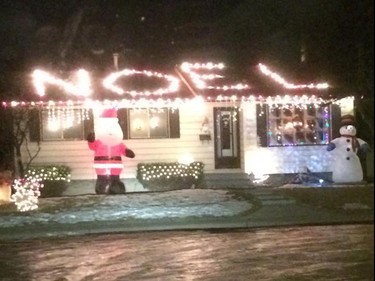 Maria Jeha sent us this photo on Facebook of a festive home in Pineridge.