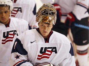 Thatcher Demko is expected to be Team USA's No. 1 goalie at the upcoming World Juniors. The Hitmen hope to lure him away from Boston College after that.