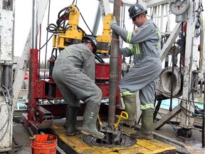 Drilling in Turner Valley.