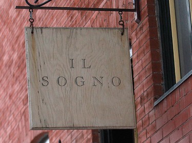 The exterior of Il Sogno restaurant in Bridgeland.