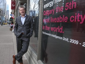 Bruce Graham, president and CEO Calgary Economic Development, on the bustling Stephen Avenue in Calgary, on December 18, 2014.