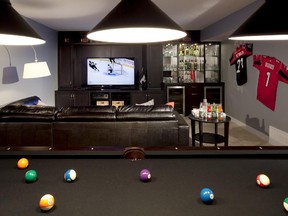 The man-cave in the Prestige show home by Vesta Properties in Williamstown.