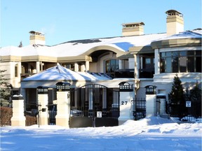 The home of Alfred Balm which may be the most expensive property in Calgary on January , 8, 2015.