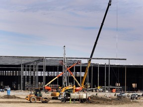 The new Target warehouse under construction in the High Plains Industrial Park on Tuesday April 24,  2012 in Balzac near Calgary.