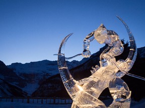 Ice Magic at the SnowDays Festival in Banff National Park  Photography/Calgary Herald) For Outdoors story by Andrew Penner