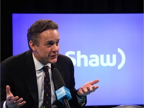 CEO of Shaw Communications, Brad Shaw, during the AGM held in Calgary on Jan. 14, 2015.