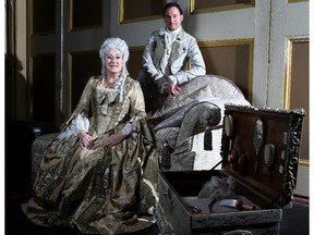 Josef Wagner as Figaro, right and Lyne Fortin as Countess Almaviva in Calgary Opera's Marriage of Figaro