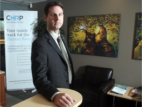 Chris McNelly, in the Beltline offices of the Human Resources Institute of Alberta , is the new HRIA CEO.