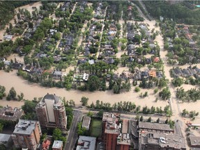 The inner city community of Roxboro was underwater east of 4th Street and adjacent to the Elbow River after the June 2013 flood.