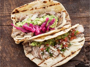 Braised pork tacos, for ATCO Blue Flame Kitchen, Jan. 28