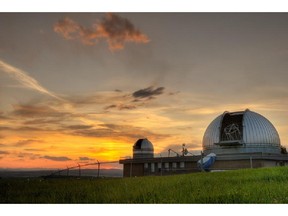 The Rothney Astronophysical Observatory, just 20 minutes south of Calgary, is where visitors can spend an evening looking through giant telescopes and learning about the night sky.