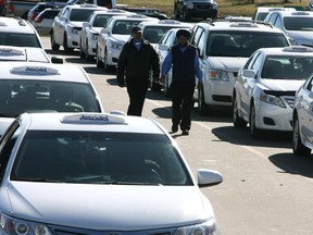 Associated Cab drivers have a new staging facility at Calgary International Airport.