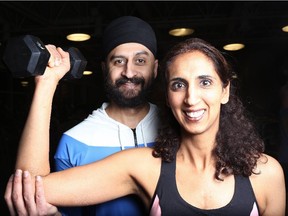 Dr. Anmol Kapoor, left and his wife Raman will receive an award in India this weekend for the work they have done raising awareness about heart disease in Alberta and how staying fit helps fight against it.