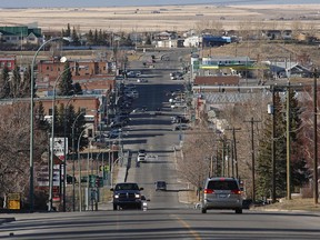 The main street of Cardston, Alberta, where approximately 150 people invested in HMS Financial, a Ponzi scheme that defrauded approximately $37 million from hundreds of investors.