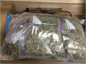 Cochrane RCMP charged a Regina man after discovering 2.5 kilograms of marijuana with an estimated street value of about $23,000 hidden in a suitcase in a vehicle on Thursday, January 22, 2015.