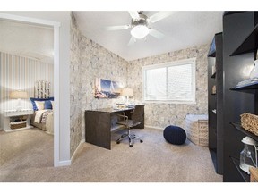 An office space off the bedroom in the Victor model, part of the Mix and Match collection by Homes by Avi in Walden.