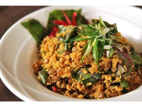 Curried Quinoa and Lentil Salad