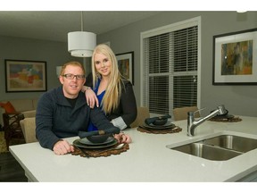 Kris Ward and Sarah Kulchitsky bought a three-bedroom townhome in Sonoma at Nolan Hill. 
´