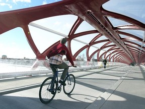 The city's Peace Bridge bicycle counter has been logging plenty of activity from cyclists this week.