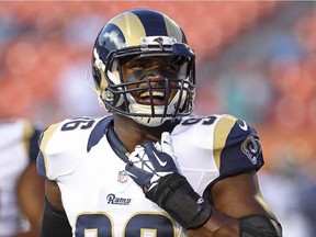 The St. Louis Rams released defensive end Michael Sam in August 2014.