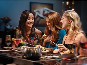 Girl night out at the Melting Pot restaurant in the States which is seeking expansion into the Calgary market.