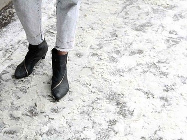 Black booties work with a variety of outfit combinations, but to add a bit of interest, look for a pair that showcases a bit of cool detail, such as a bold zipper.