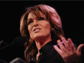 Former Alaska Governor Sarah Palin speaks to guests at the Iowa Freedom Summit 
last weekend.