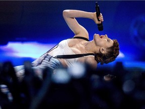 Kiesza performs during the 2014 Much Music Video Awards in Toronto. With the one-shot, non-stop "Hideaway," Calgary's Kiesza introduced herself to the world with a fluttering tune and a ceaseless flurry of nimble footwork and she hasn't stopped moving since.