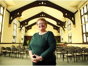 FCJ Christian Life Centre director Denise DeNeve stood in the chapel area of the centre which offers a place for retreats and people seeking to enhance their spirituality.